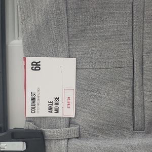 Express Columnist Pant, NWT, gray, size 6R, mid-rise, ankle